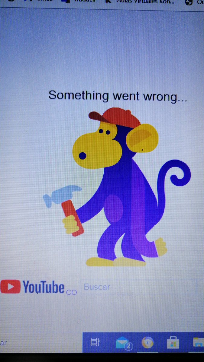 TimeTraveler091's tweet photo. Youtube cayó. #youtube #somethingwentwrongyoutube https://t.co/qcyzR2Bcyz