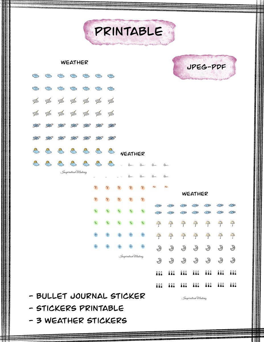 InspirationMak1's tweet photo. Excited to share the latest addition to my #etsy shop: STICKER WEATHER ICONS Printable Planner Stickers https://t.co/zqtT7qih7d #stickers #printablesticker #teacherstickers #jurnalsticker #notebooksticker #kawaii 
#google #YouTubeDOWN #youtube 
#gmail #GoogleClassroom https://t.co/plX6hQQGss