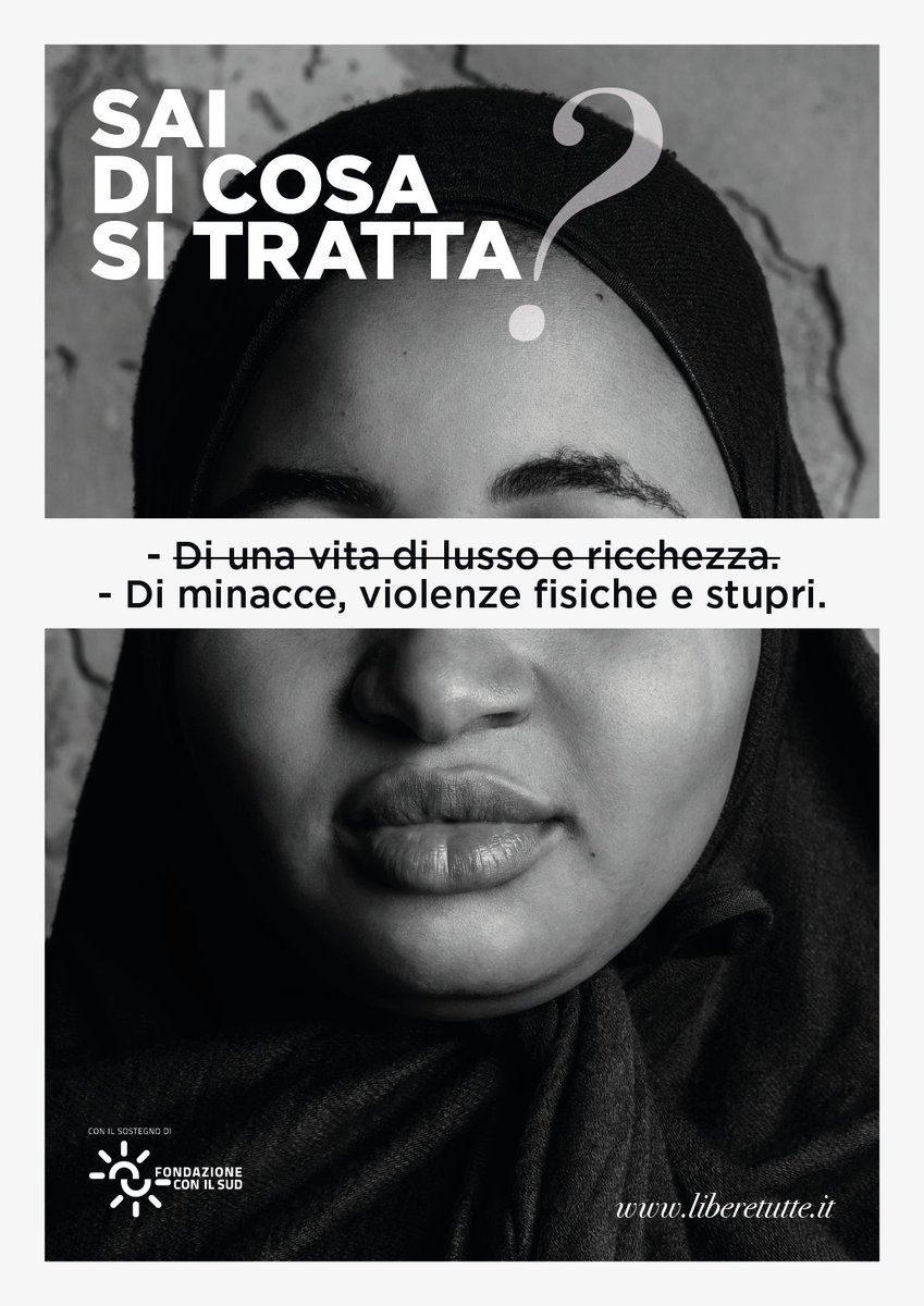 LibereTutte2019's tweet photo. Le donne vittime di tratta sono controllate dalle organizzazioni criminali attraverso meccanismi di coercizione psicologica. Il rito juju è un lunghissimo guinzaglio, e vale più delle botte o delle intimidazioni.

Sai di cosa si tratta?
https://t.co/fDLiSwCo7a https://t.co/TEDxYem7HF