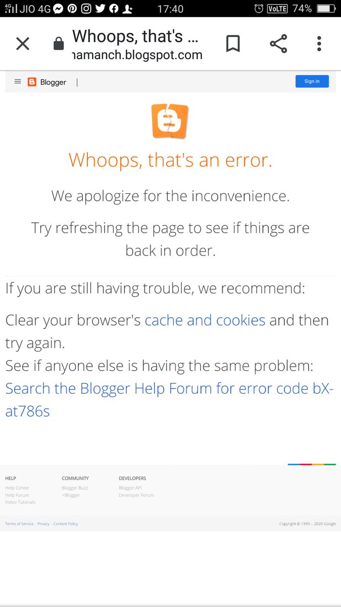 YouTube down
Blogger Server down too....
WHY ????????????
 #youtube #blogspot #blogger #youtuber #Blog
#YouTubeDOWN