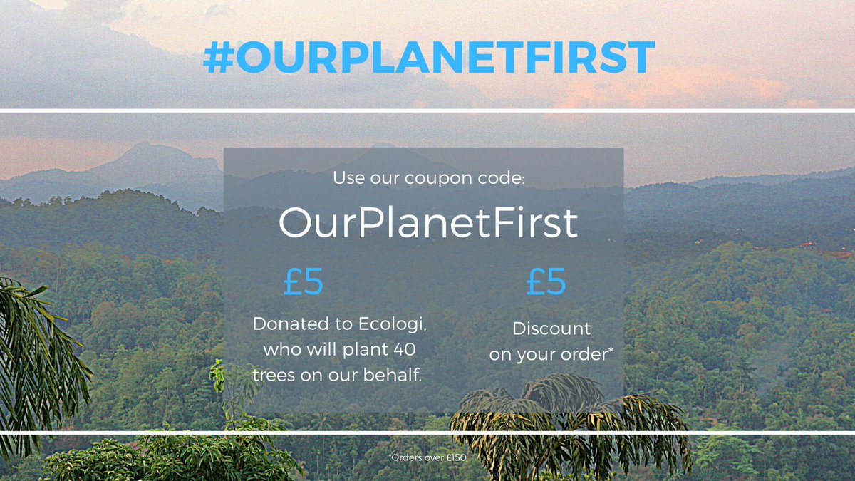 TMTFirst's tweet photo. Help us to put #OurPlanetFirst by entering coupon code 'OurPlanetFirst' when you checkout on our website*.
Every time the code is used we will donate £5 to Ecologi, You will also receive £5 off your order as a thank you!
*Applies to any repair over £150.
#TreePlanting #EWaste https://t.co/grUXQdJKtK