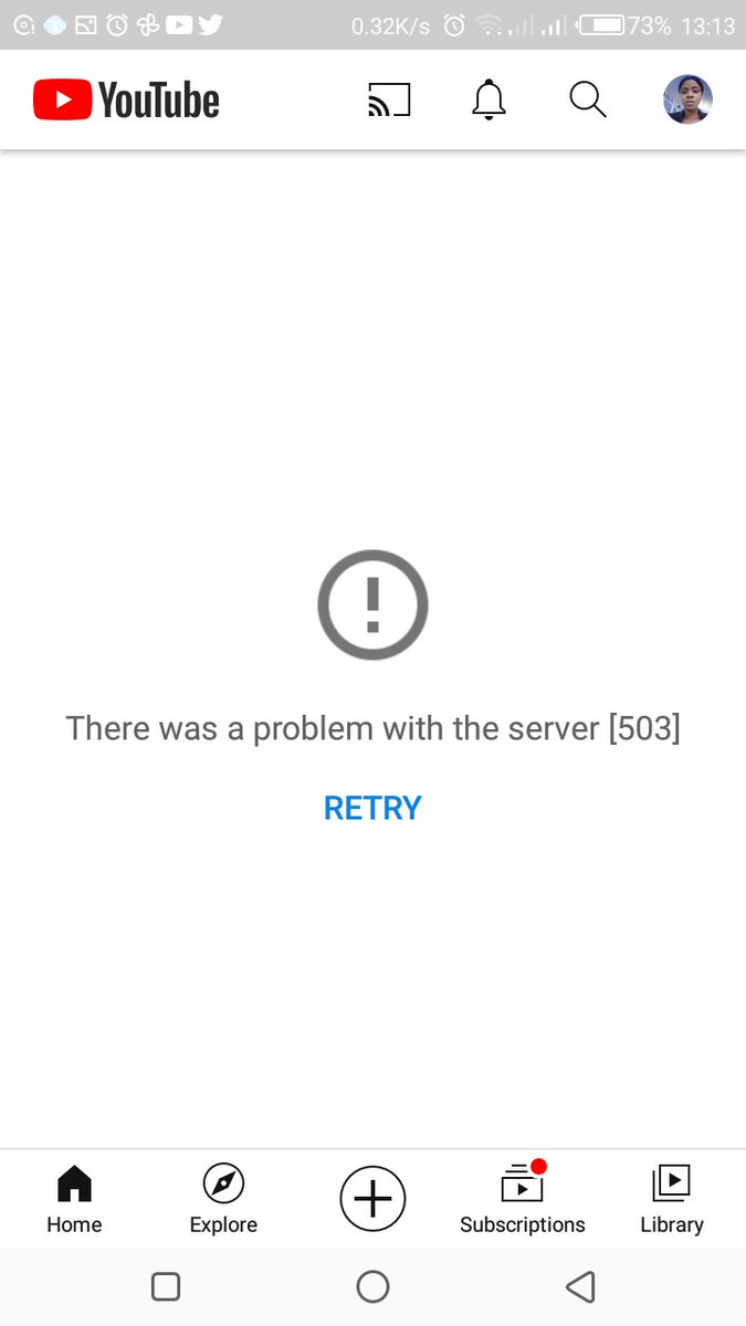 faithogarabs's tweet photo. Is it just me or YouTube is down? https://t.co/EYLa9P9bc7