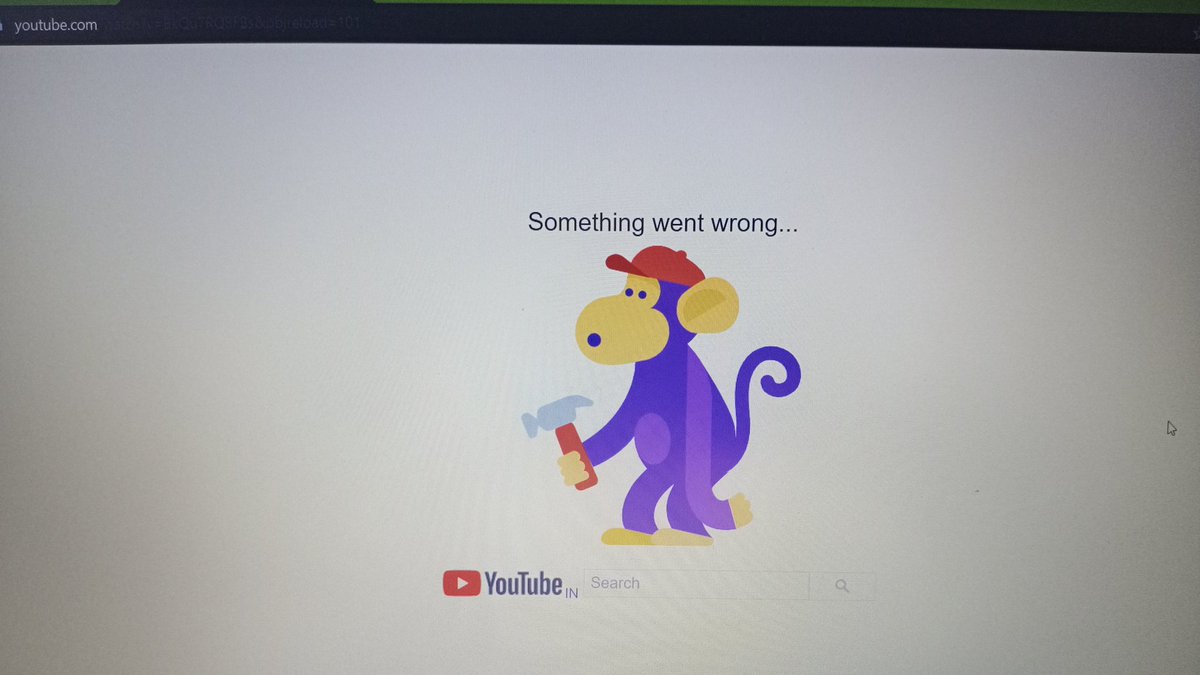 Raksha0796's tweet photo. YouTube is down
Gmail is down. 
The dark ages are here. 
@Google @YouTube https://t.co/T7K0DqVCvk