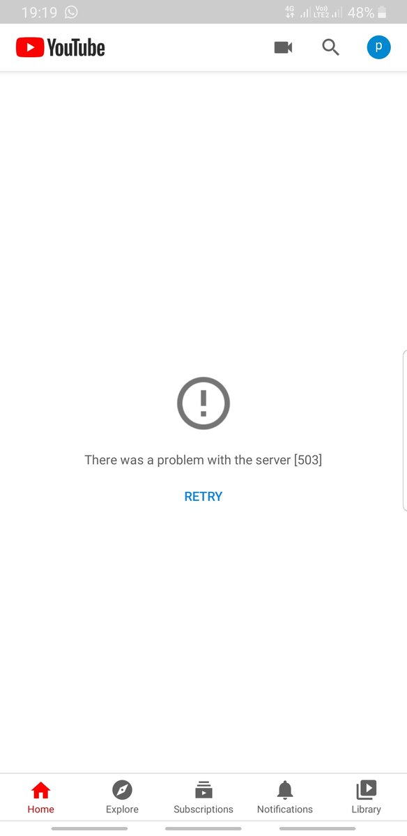 putridyan_k's tweet photo. Tak pikir kuota abis ternyata #YouTubeDOWN https://t.co/Fz9YPTVZyy