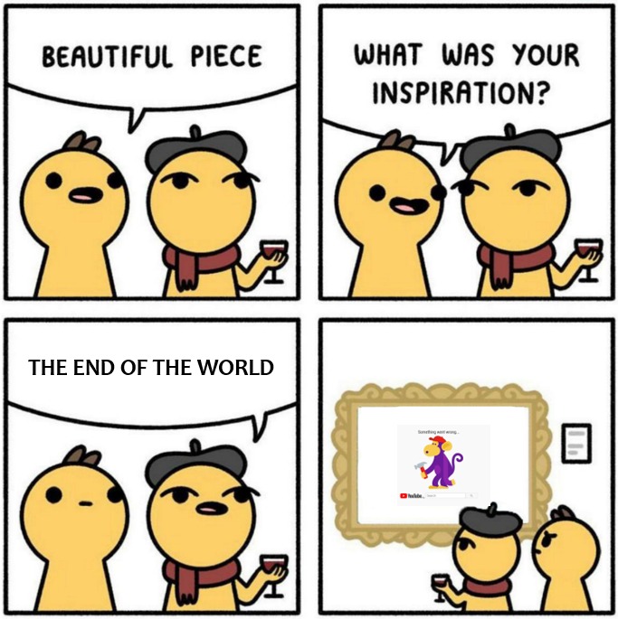 DaNienkah's tweet photo. #YouTubeDOWN #google #memes #gmail

I had to... enjoy? https://t.co/Zq1FF5uiMR