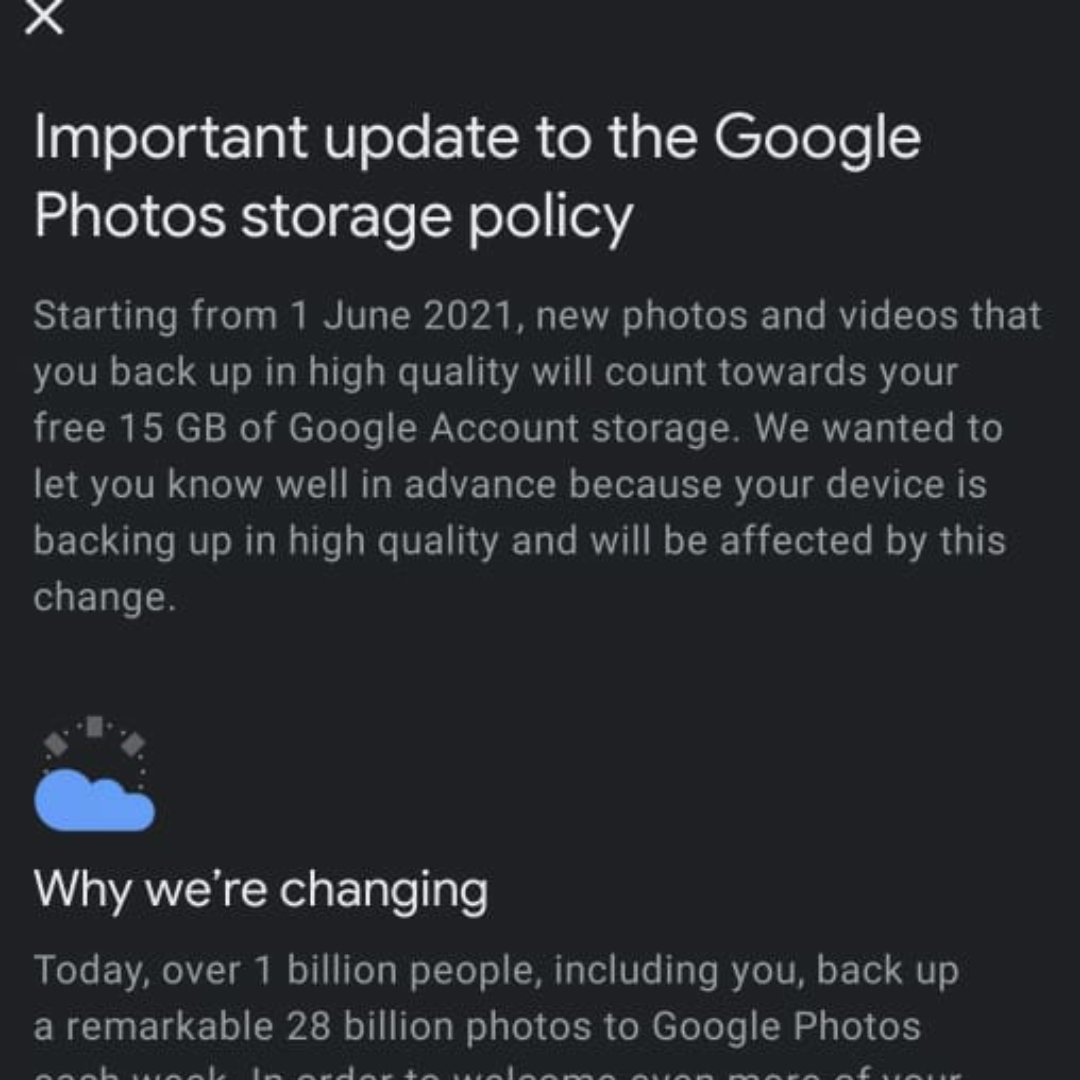 JohnsonSajith's tweet photo. I knew I shouldn't have backed up 32 thousand photos to google photos in 2 days.

🤦

#googledown 
#YouTubeDOWN https://t.co/xOXGZotwrb