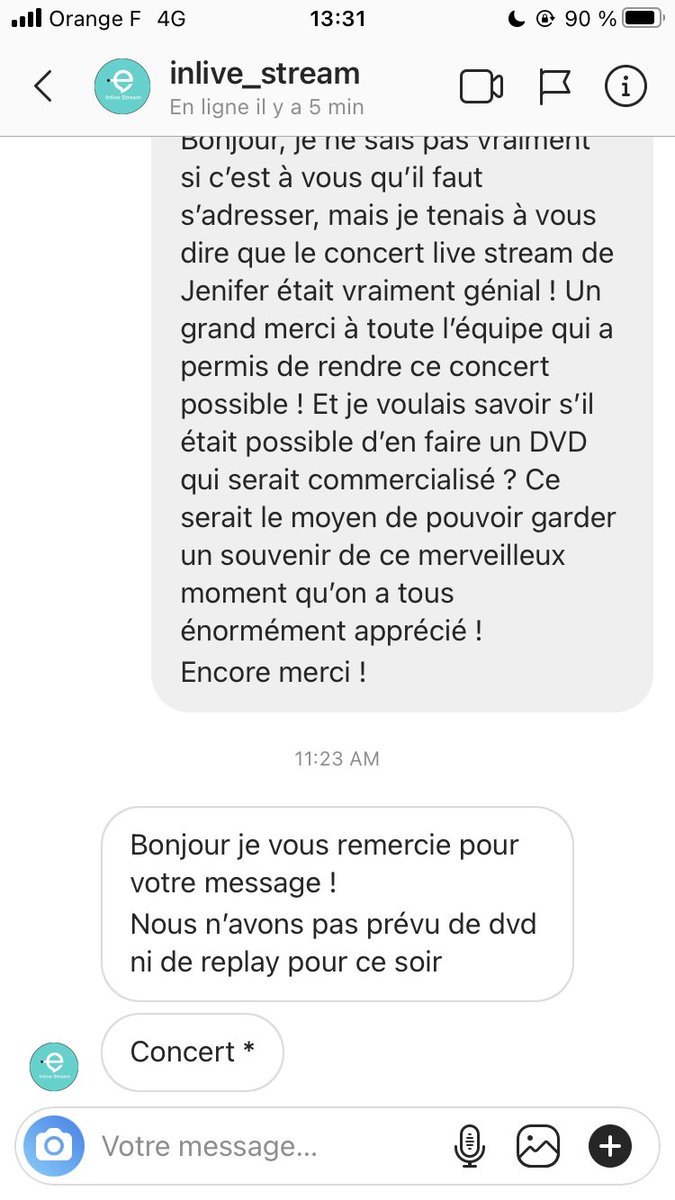 Leila_EvilRegal's tweet photo. J’ai eu la réponse, malheureusement c’est pas prévu... #JeniferEnLiveStream https://t.co/Q2PhSwWwuC