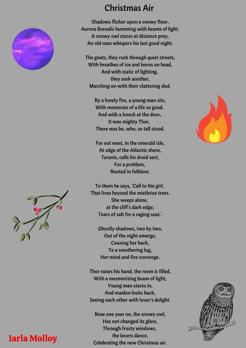 #ChristmasWeek #ChristmasPoems Here is the 1st of the fabulous Christmas poems submitted for our Healthy Campus Christmas week. We have so many talented students & staff in GMIT. Thanks to Iarla Molloy for submitting it. @GMITLetterfrack @GMITMayoCampus @GMITLetterfrack @GMITSU