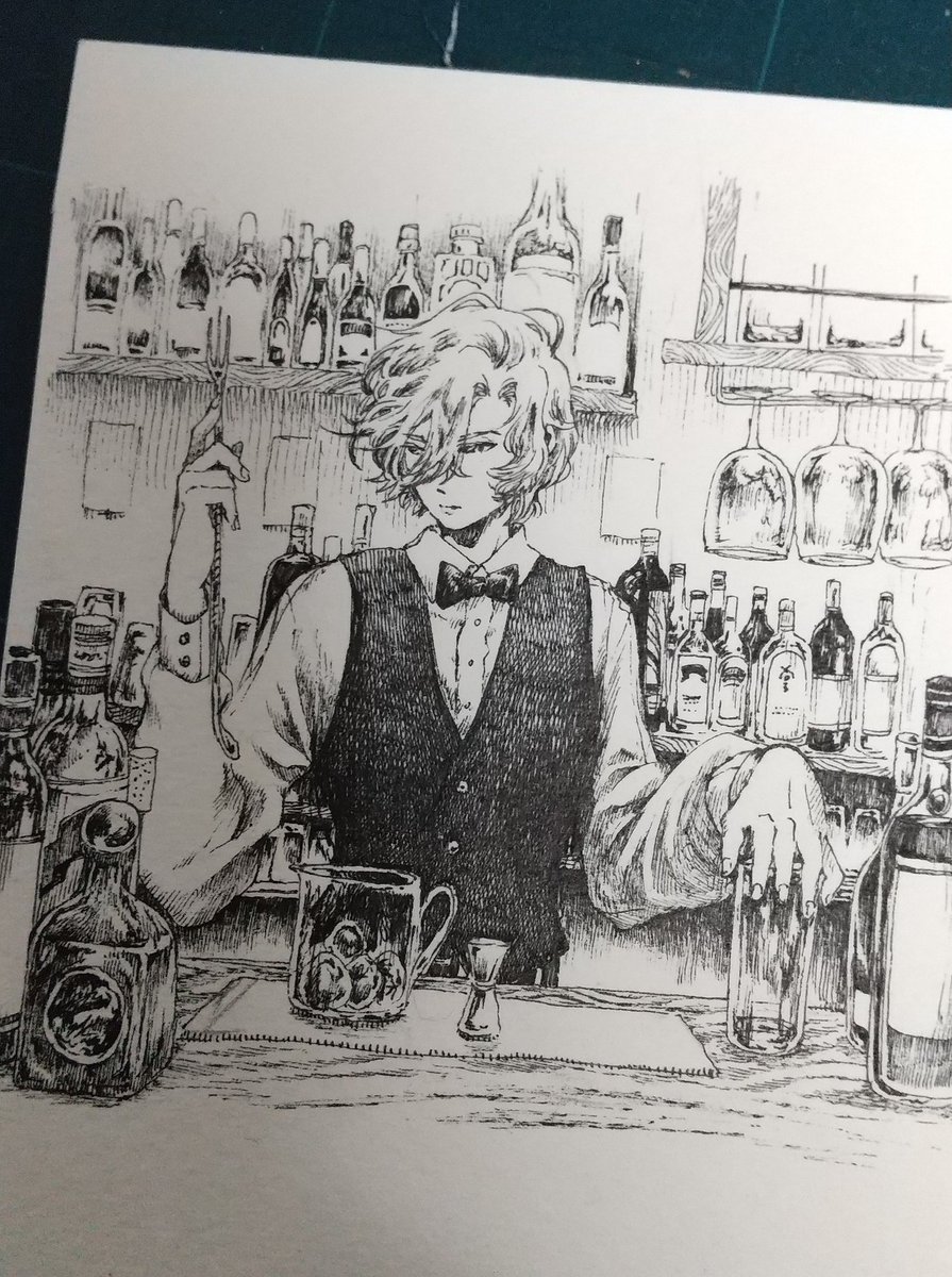 原画を見つけたのでこの作品も色つけましょうかね。 