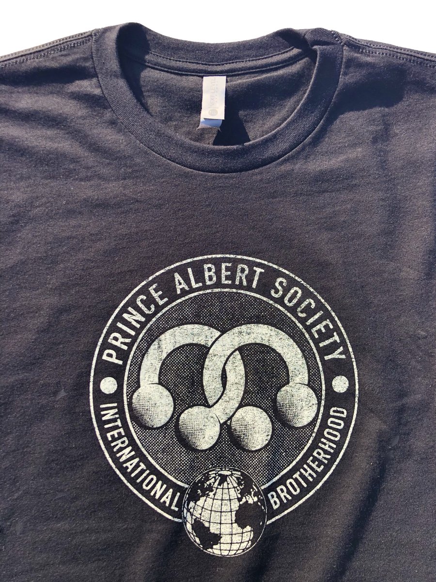 BURLYSHIRTS's tweet photo. Prince Albert Society, 2 Rings Designs, Printed in off white on Black T's and Tanks - https://t.co/H0cwPl1uRE https://t.co/DqHSnuSLL6