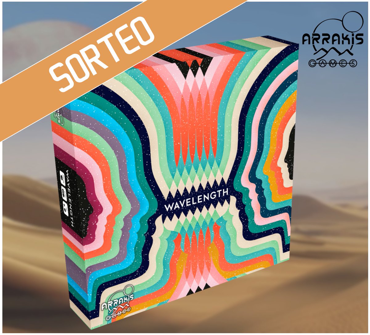ArrakisGames's tweet photo. Celebramos el lanzamiento de #Wavelength con el sorteo de un ejemplar de este divertidísimo party game. Para participar: 

Síguenos en Twitter
❤️y🔁 este Tweet

Anunciaremos el ganador el 18 de Diciembre. Suerte a tod@s! (Sorteo solo para España) #boardgames #juegosdemesa #sorteo https://t.co/OS3lKyCzjM
