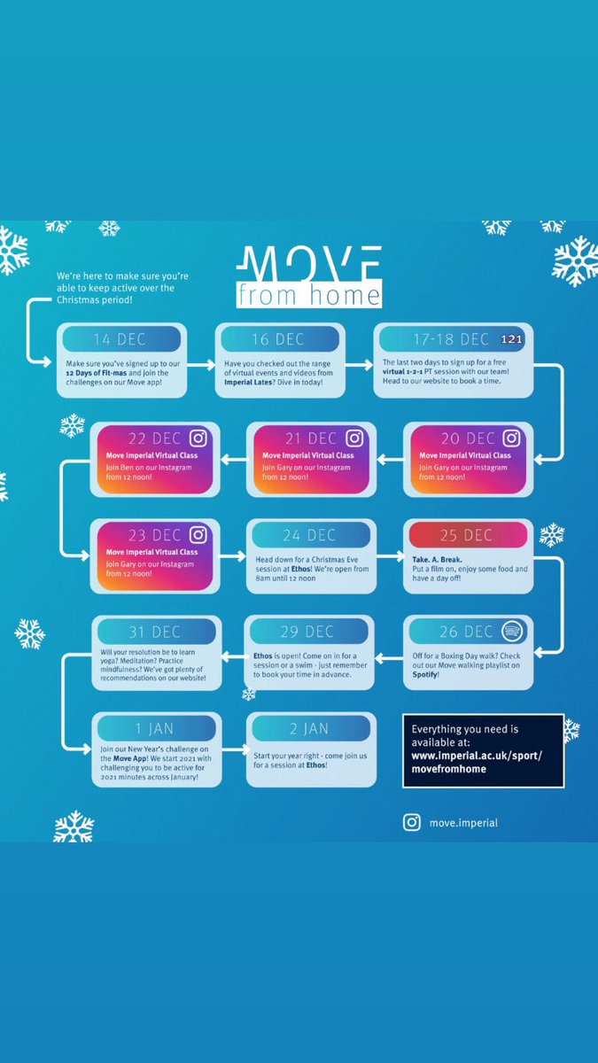 MoveImperial's tweet photo. Our Christmas Move from Home timetable is now available 🎄link in bio #movefromhome #Christmas2020 https://t.co/dw3swSDtSx