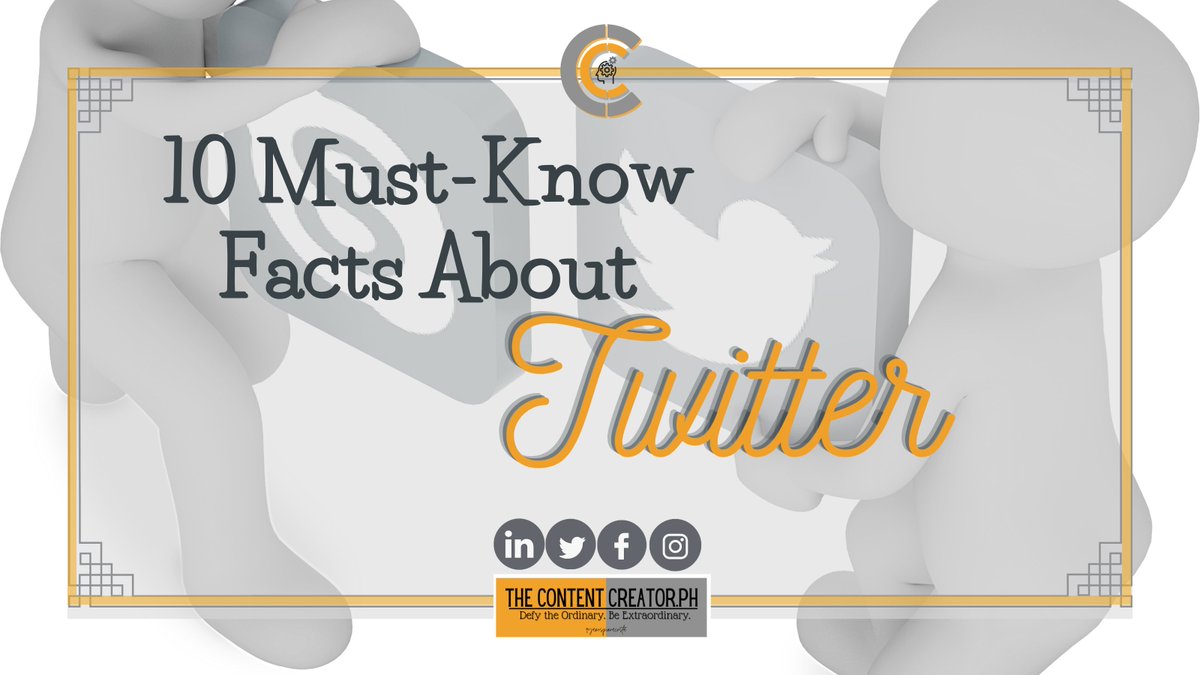 TheContentCre10's tweet photo. Craving for some facts about Twitter? Sharing with you these 10 Must-Know Facts about Twitter by Workspace Digital

See the full article here: https://t.co/Oz32E3jkNV

#TwitterTrends 
#TwitterFacts
#TwitterStory https://t.co/cfU9N7yyci