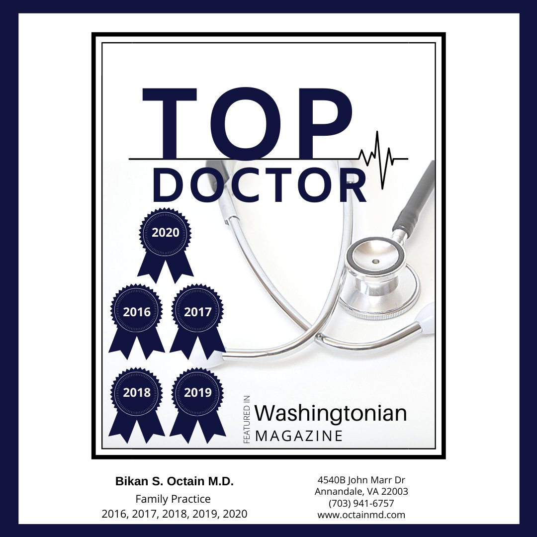 OctainMD's tweet photo. Washingtonian Magazine's Top Doctors - Five years in a row! 

What an honor, what an accomplishment, what fun these past five years have been. 

Thank you so much, without our patients and community, we would not have the pleasure of calling this award our own. 

#octainmd https://t.co/PfbdkxKfpX
