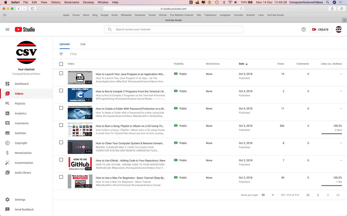 ComputerVideos's tweet image. #YouTubeIsBack &amp;amp; all my 914 videos have been restored... #ThanksYouTube @YouTube
