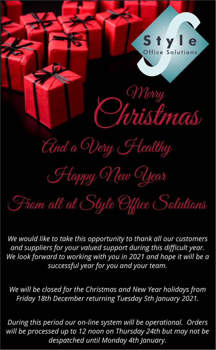 Christmas Greetings and Trading Hours. - mailchi.mp/aa21af368943/c… Office wish you a Merry Christmas and a very happy and healthy 2021.