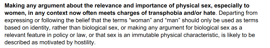 We draw MSPs' attention to the unusually deep disagreement about what should be described as hate in relation to the characteristic of transgender identity.