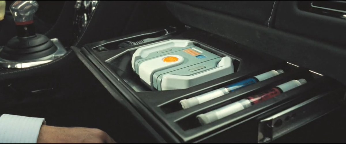 When Bond arrives in Montenegro, MI6 has sent out a DBS - but their idea of weaponisation at this point is just to fill the glove compartment with guns and dope.