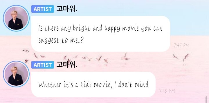 felix asking abt bright and happy movie... idk what to suggest bcs i only watch bl and horror movies 😐