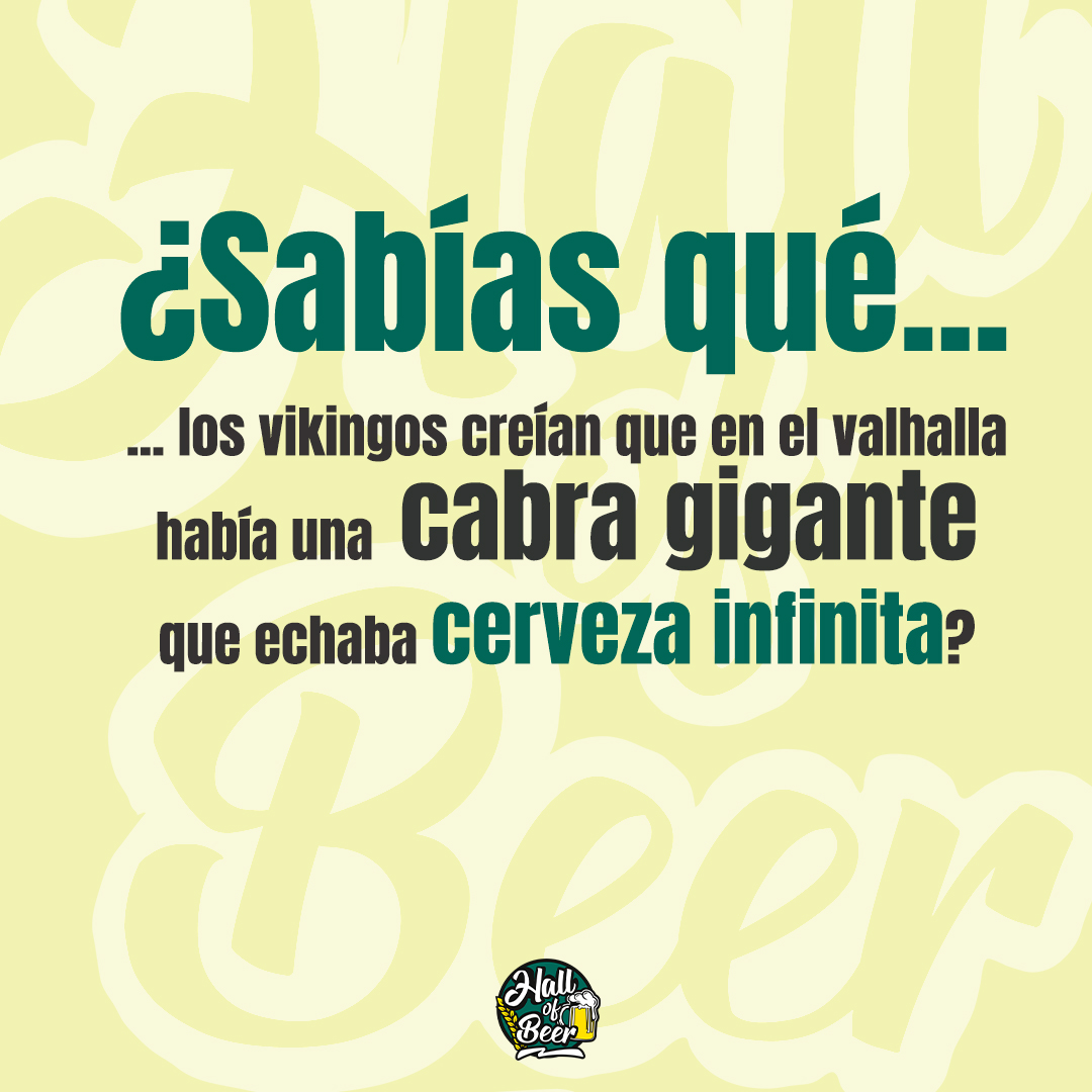 hallofbeer's tweet photo. ¿Sabias qué los vikingos creían que en el Valhalla había un cabra gigante que echaba cerveza infinita? ¿Qué harías tú si te encontrases con esta cabra? 🧐 https://t.co/Beq5jjkQdY
