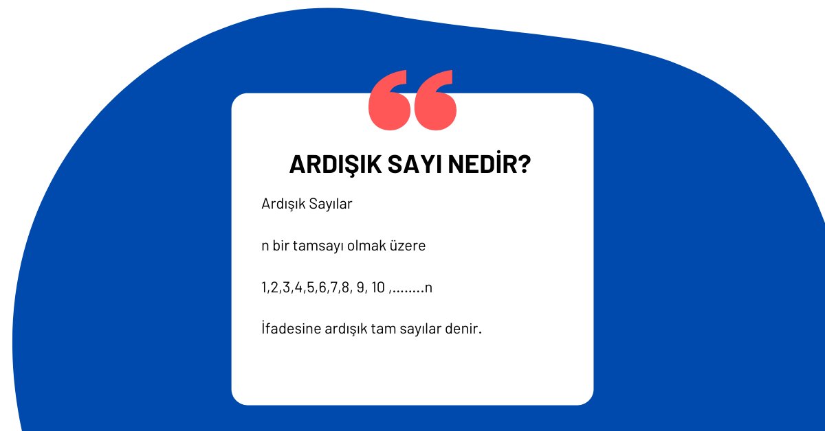 abcDGS2021's tweet photo. Ardışık sayılar nedir?   

#abcdgs #dgsmatematik #dgs2021 #dgstayfa #dgs2021hazırlık #mezun #önlisans #üniversite https://t.co/utcszhi7Na