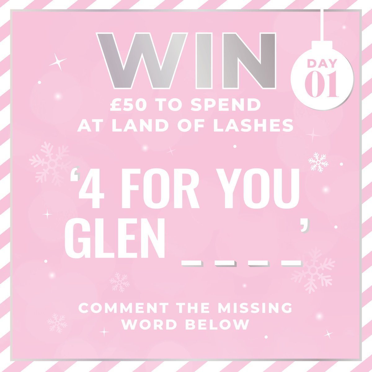 landoflashesuk's tweet photo. Day 1 of #12DaysofLashmas โจ WIN! ยฃ50 to spend at @landoflashesuk ๐๐๐ผ
All you have to do is:
1) RT & quote the correct answer
2) Follow @landoflashesuk
Good luck! Winner announced 15.12.2020 ๐ #landoflashes https://t.co/TXNrIA2erq
