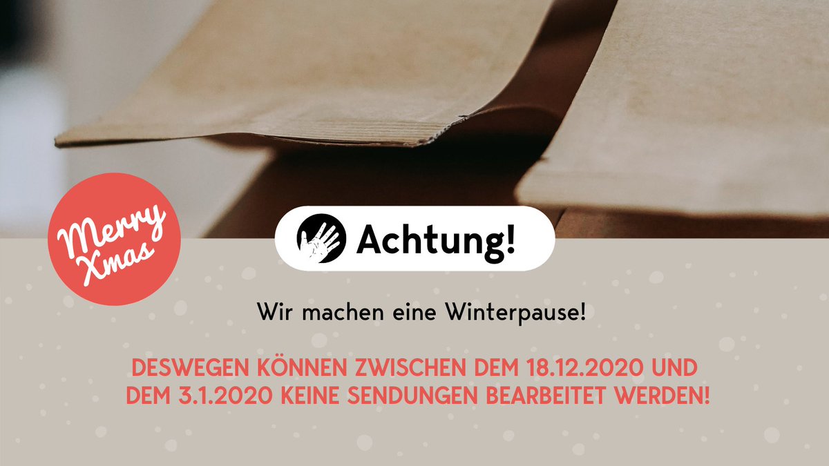 hallowachkaffee's tweet photo. Alle Bestellungen, die in diesem Zeitraum eingehen, werden natürlich ab dem 4.1.2020 bearbeitet und auch versendet. 

Wir wünschen euch eine schöne Weihnachtszeit! 🎄 https://t.co/6EHGNog2wC