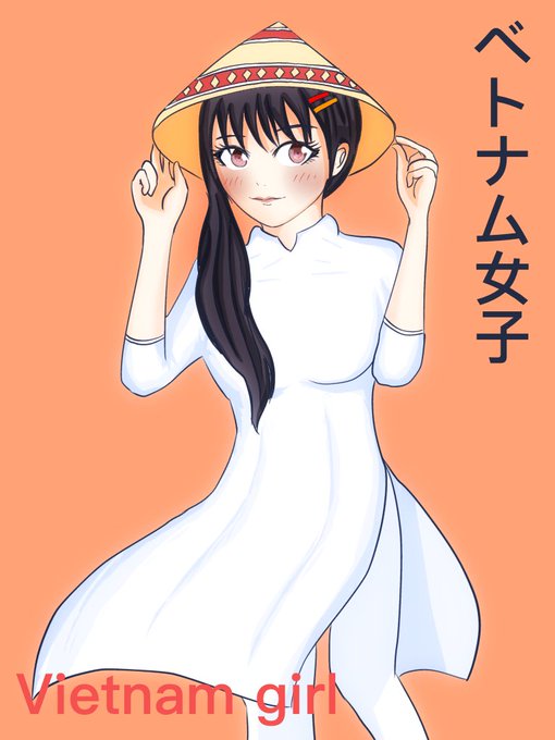 アオザイのtwitterイラスト検索結果