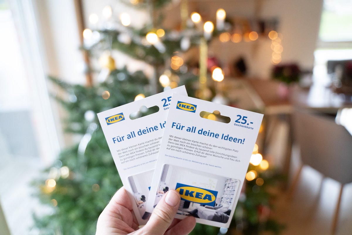 Vereinfacher.de verlost im Rahmen der Weihnachtswochen zwei 25 Euro-Ikea-Gutscheine. Einfach uns auf Twitter folgen, den Beitrag liken und retweeten. Die Gewinner werden Anfang nächster Woche benachrichtigt.
