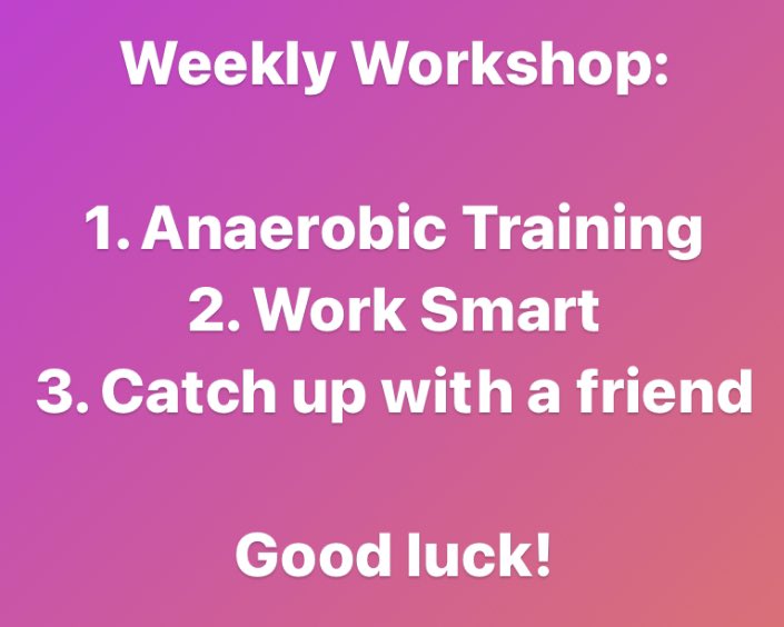 A new week means new things to work on! What are you aiming for this week!? #work #health #fitness #exercise #goals #targets
