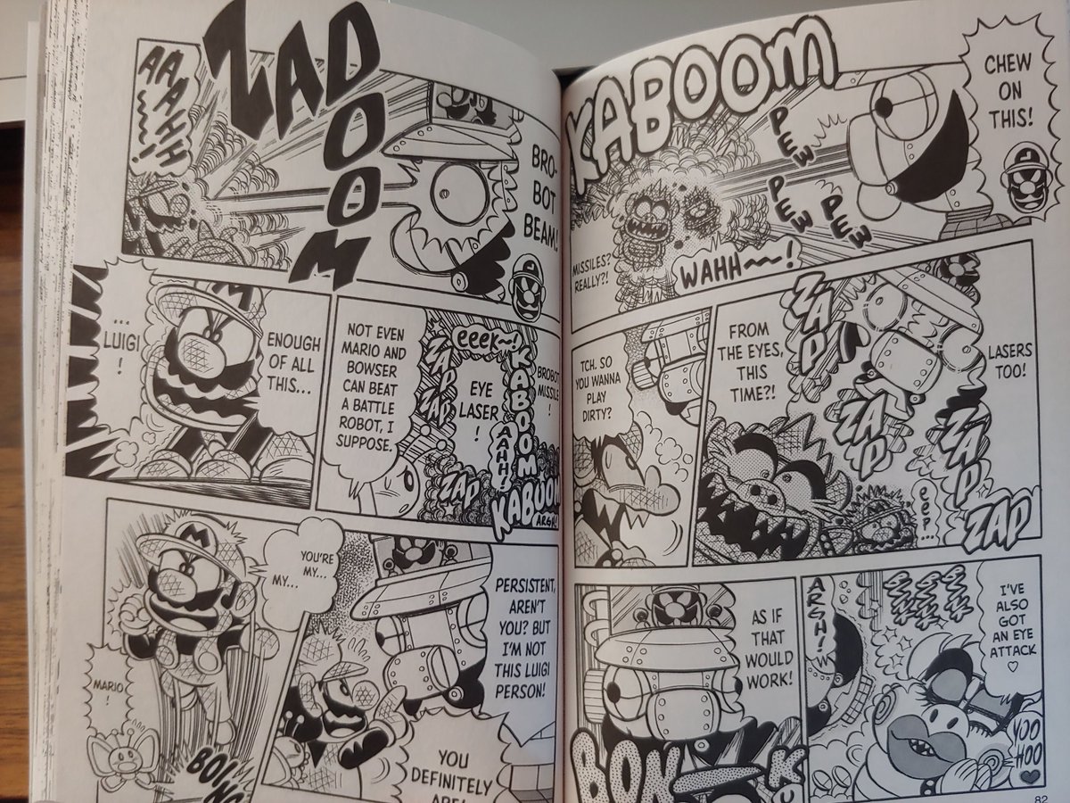 Since a huge chunk of these pages are giant goofy SFX that need retouching, Coro Coro books are especially hellish for letterers, so special shoutout to  @vsatone making this shine.