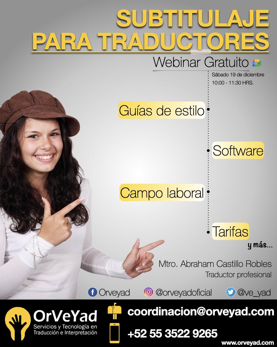 ve_yad's tweet photo. ¡Inscripciones abiertas a nuestro webinar de subtitulaje! 🎬

¡Mándanos un DM si quisieras inscribirte! 🤓 https://t.co/6NPUOvL1Wh
