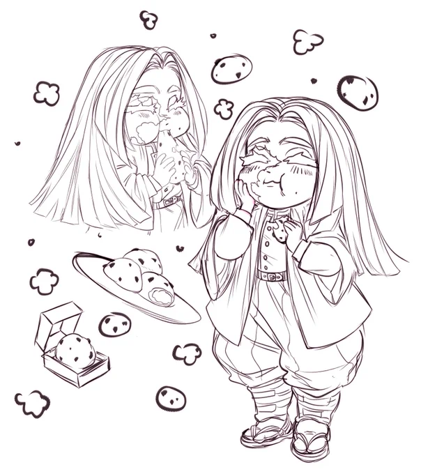 i rly wanna finish this.. tomos fav food is daifuku mochi and would make it all the time with her trainer junko 