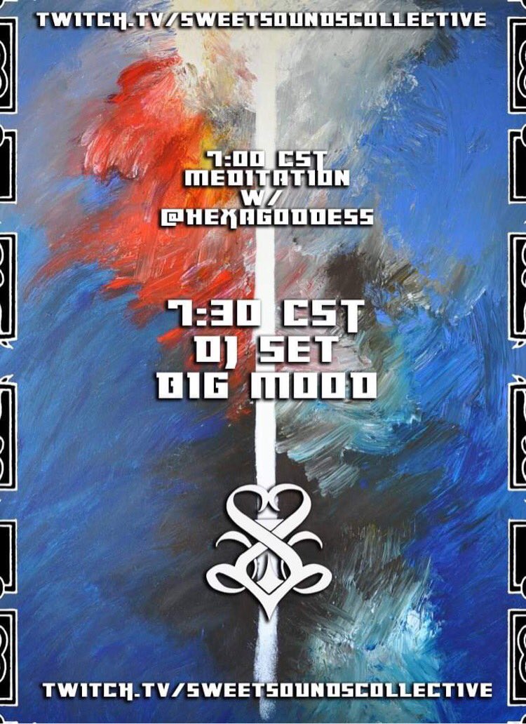 theebigmood's tweet photo. My first ever feature on another channel! Tonight at 7:00 CST come swing through for MOOD MONDAYS!!
https://t.co/1fa3s9l84b https://t.co/siE46C4sOH