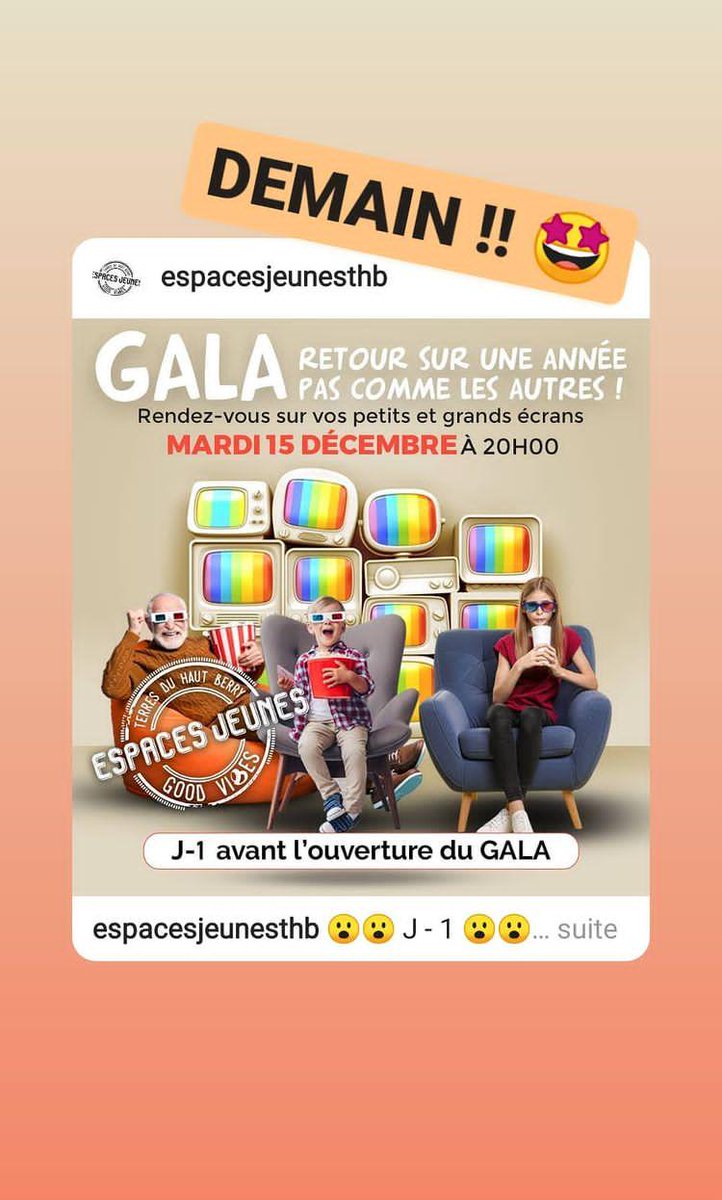 EspaceJeunesTHB's tweet photo. Prenez rendez vous demain 20h.... On vous attend nombreux devant vos petits écrans.... https://t.co/H1xqyKEtUX