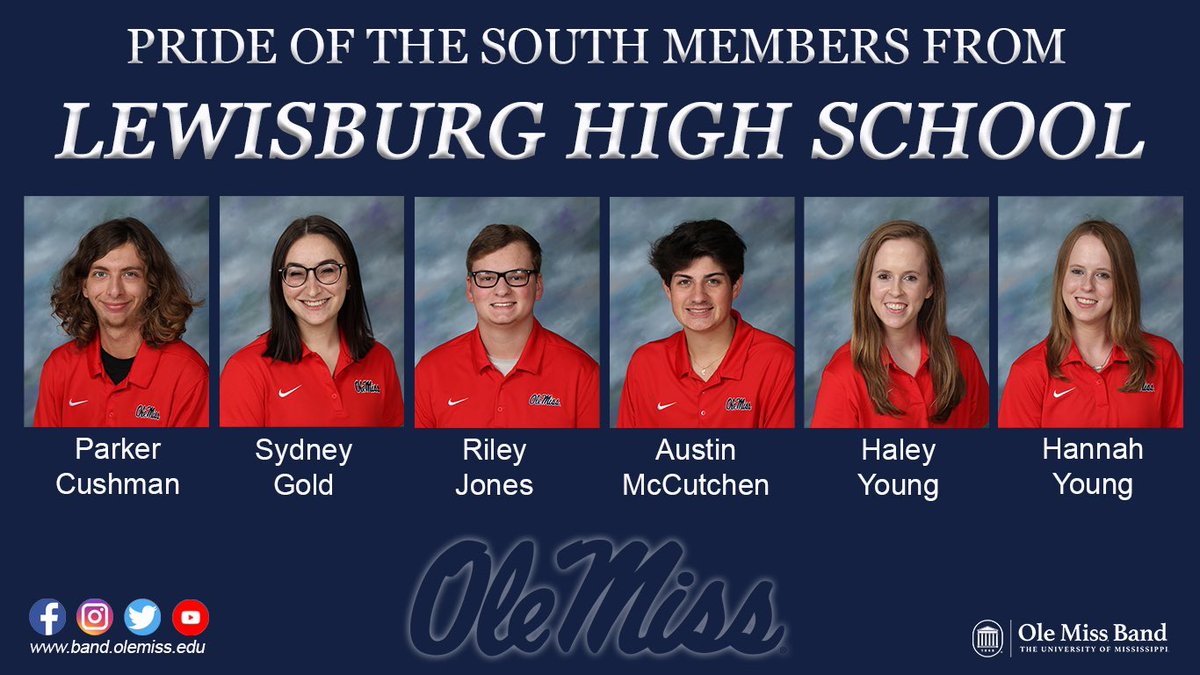 OleMissBands's tweet photo. Highlighting these high schools that have made some talented Pride of the South members! https://t.co/wU5kuopxfo