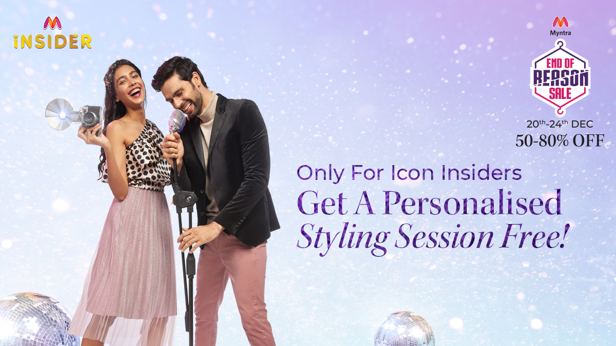 Being an Icon Insider comes with exciting perks! Get your winter wardrobe  sorted at #IndiasBIGGESTFashionSale Shop at #MyntraEORS from 20th-24th Dec  & get a personalised styling session free! https://t.co/ZGPriGsKof  #MyntraEndOfReasonSale #MyntraInsider