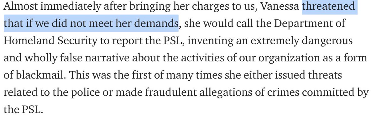 PSL's women central committee members make a lot of wild accusations against Steven Powers' accuser but they didn't provide even 1 receipt, not one shred of proof that any of the things they say happened actually happened at all. No hyperlinks, screenshots, nothing.