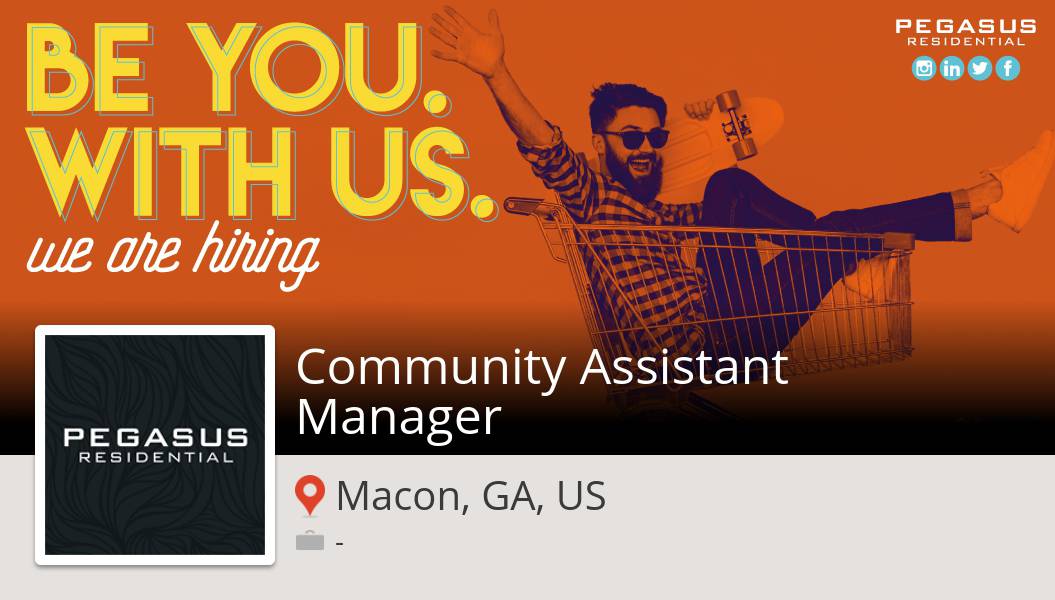 #Community #Assistant Manager needed in #Macon at #PegasusResidential. Apply now! #job workfor.us/pegasusresiden… #pegasuspower #wemakepigsfly #pegasusresidential #wehelppeoplefindhome #pegasus