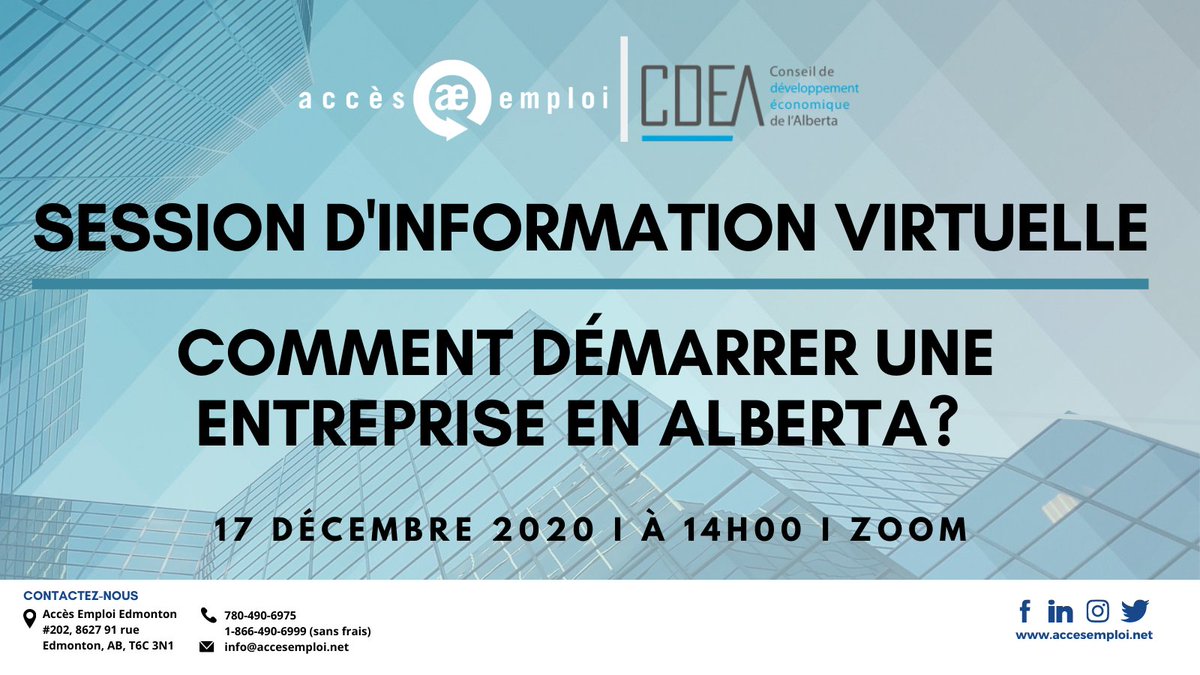 Voulez-vous démarrer une entreprise en Alberta? 💼 - mailchi.mp/accesemploi/re…