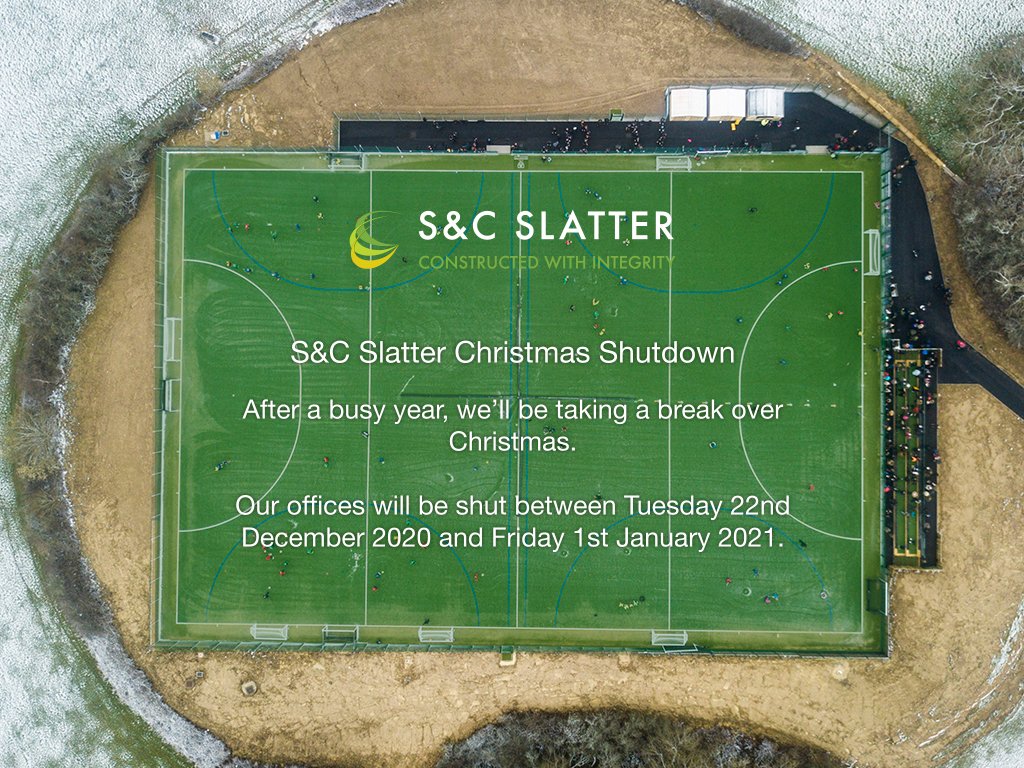 After a busy year, the team will be taking a break over Christmas. Our last day in the office will be next Monday, 21st December 2020 and we'll be back on Monday, January 4th 2021! #sportsconstruction #openinghours