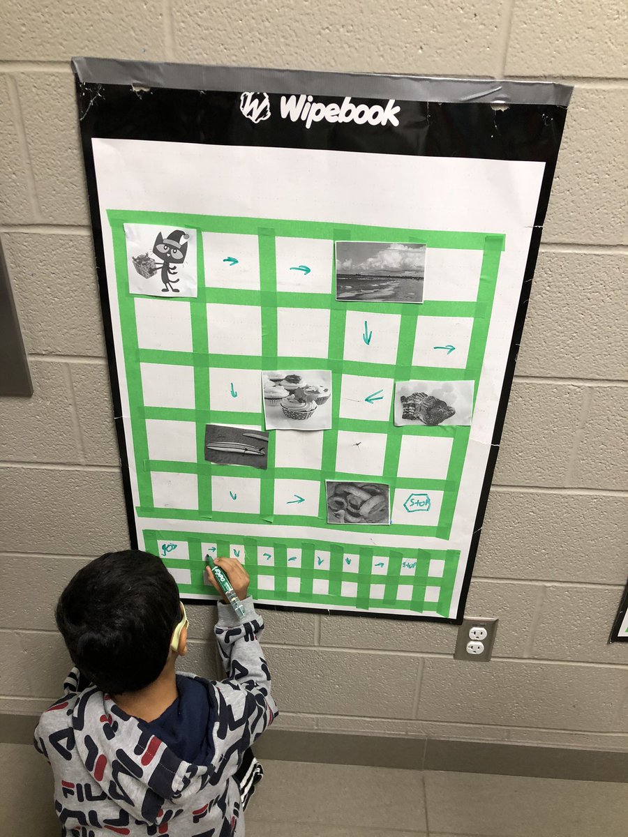 Using the vertical writing surfaces a little differently today! Today’s challenge was to test the Ss recall skills from <a href="/sbruyns/">Sue Bruyns</a> read aloud of Pete the Cat’s 12 Groovy Days of Christmas! Creating and executing codes to help Pete get his gifts back! @mrscrabbe4 @EY_uwindsor