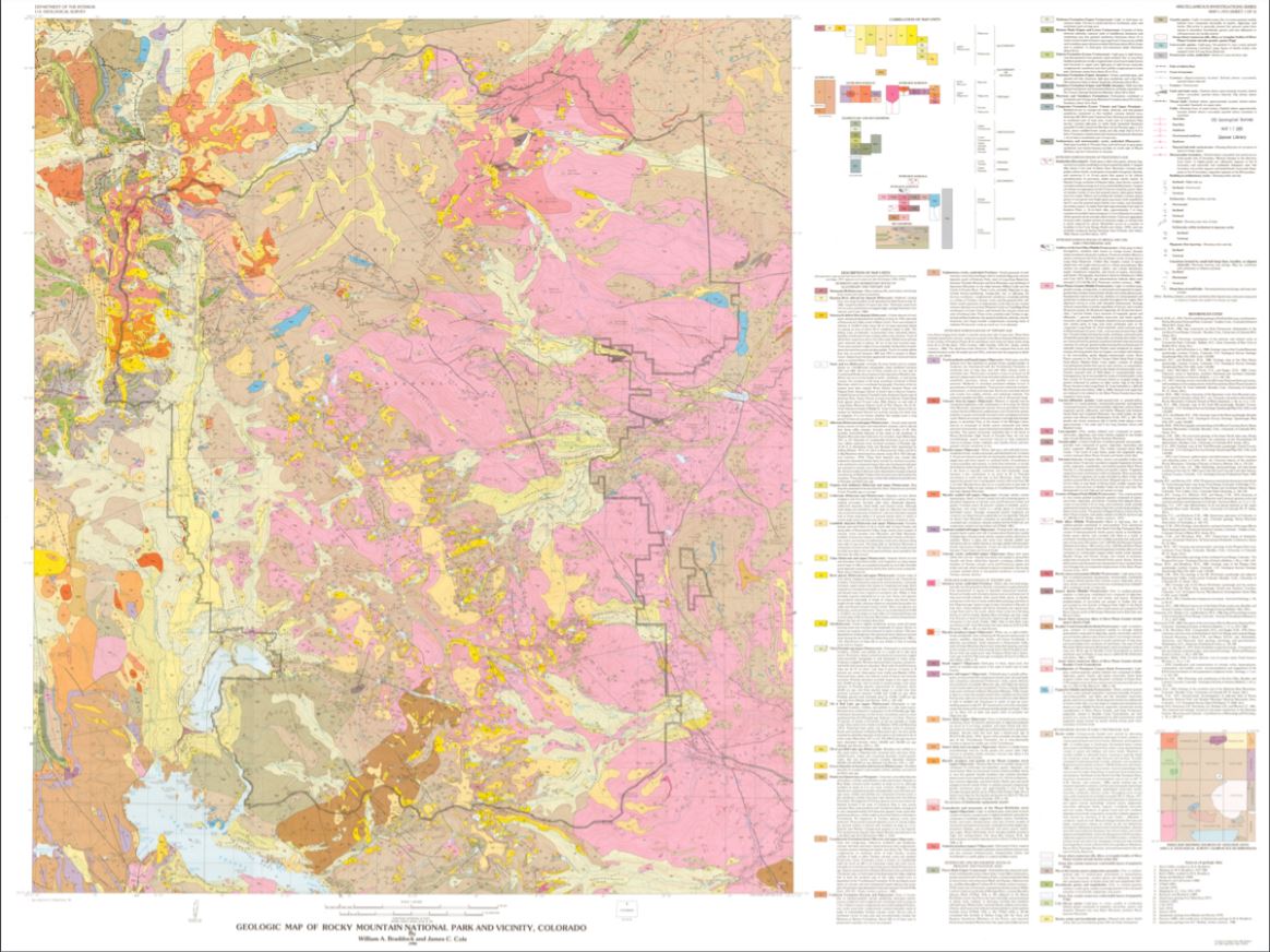 USGSstore's tweet image. It's #FreeMapMonday! Retweet and follow us for a chance to win the geologic map of Rocky Mountain National Park, CO! 

#USGSStore (U.S. residents only)
