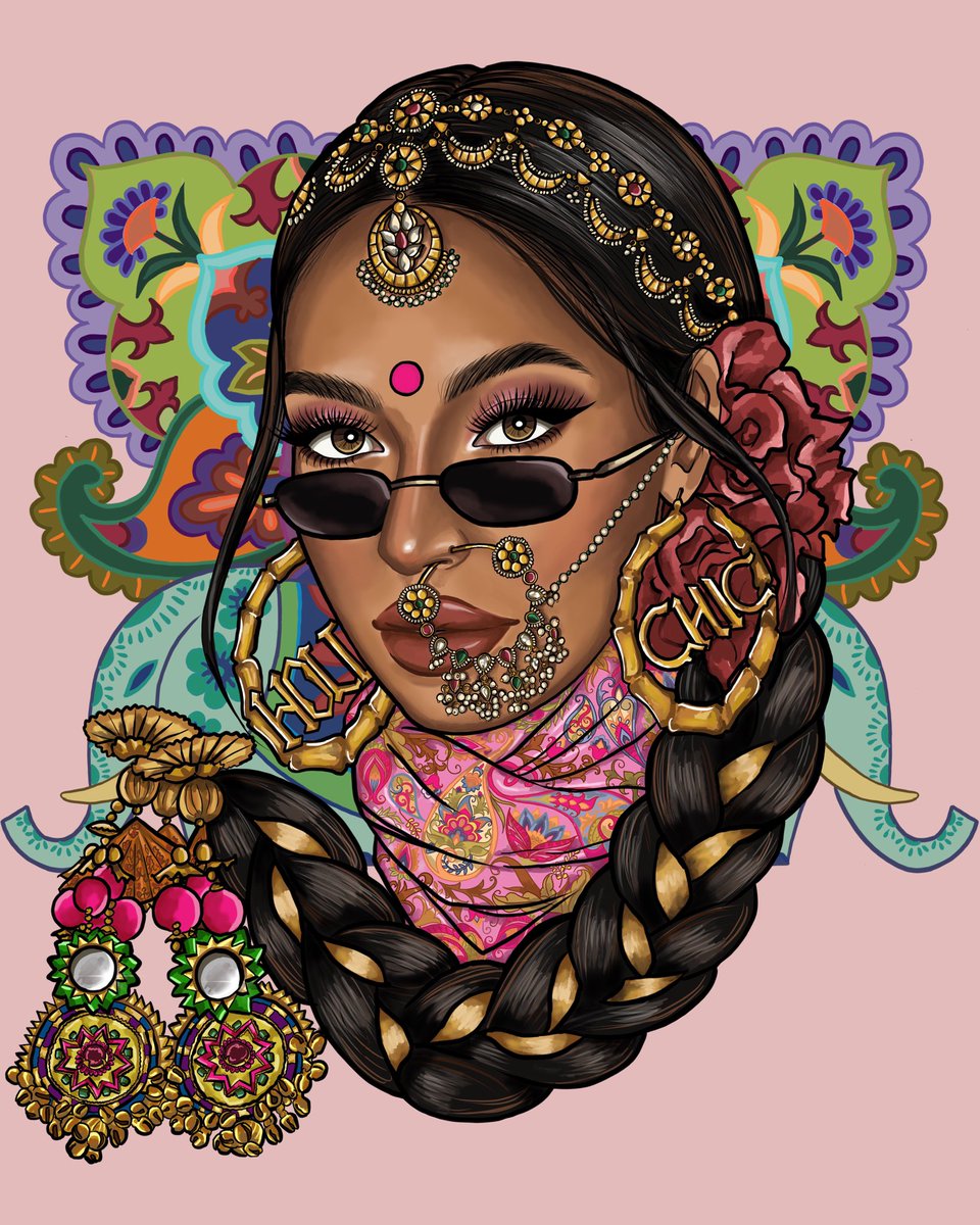 SookhamSingh's tweet photo. Meet Rani. 

Rani is born in Delhi and raised in Brooklyn, and never leaves home without her bindi. She wears her culture proudly and respects other cultures equally. She will fight for whats right and stand by your side. She is bold,she is strong,she is badass and of course CHIC https://t.co/sp4Dg0LGvC