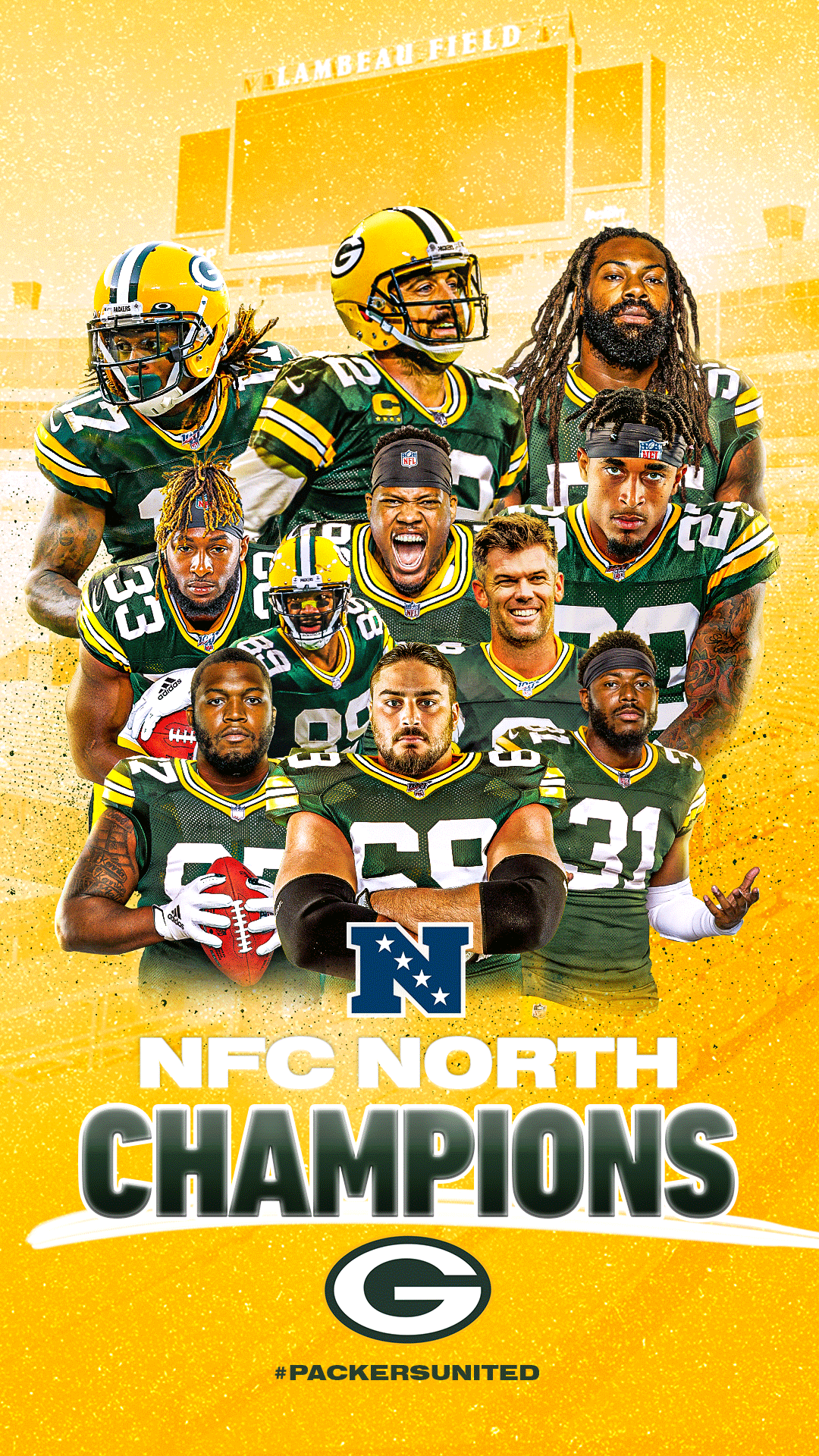 Green Bay Packers on X: 'NFC North Champions wallpapers for your 