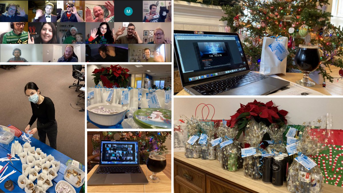 Our holiday party looked different this year! Last Friday we got creative and delivered sweets and drinks to every team member. Then, we gathered virtually for an escape room + trivia!🥳

How many math educators does it take to escape a virtual room?🤔
#NoticeAndWonder #mathisfun
