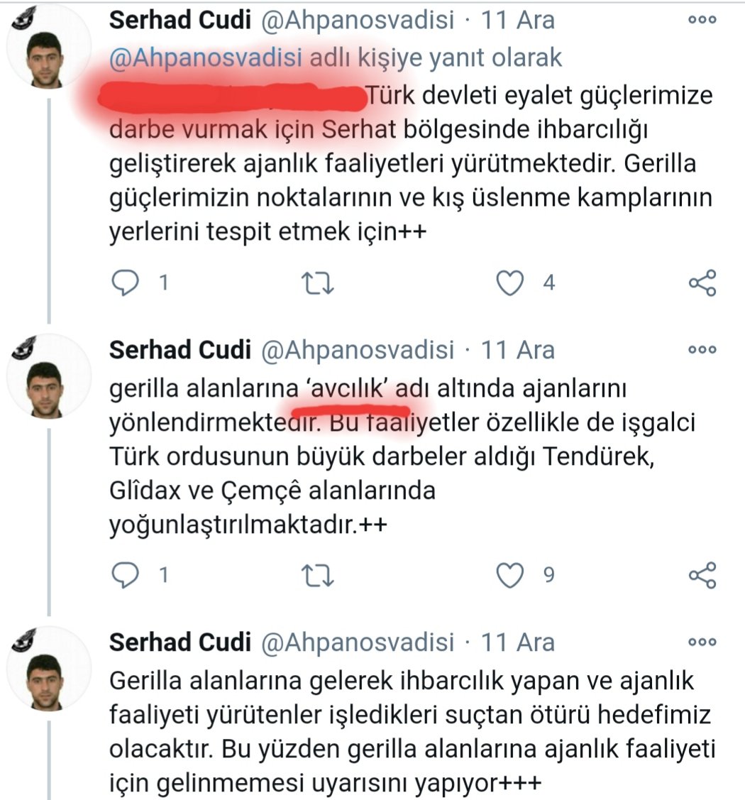 SagdanBaskaya's tweet photo. 🇹🇷 @RTErdogan
@suleymansoylu
@bekirpakdemirli
@IsmailUzmez42

❗Dış destekli STK'lar, pkk ve hdp avcıya karşı. 

Çünkü, Avcılar dağda ise, teröristin huzuru kaçar. Hareketleri kısıtlanır.

🌙 Avcılar, terörist pkk'nın can düşmanıdırlar. Askerimizin dağlardaki yardımcılarıdırlar. https://t.co/iCk3q52ATB