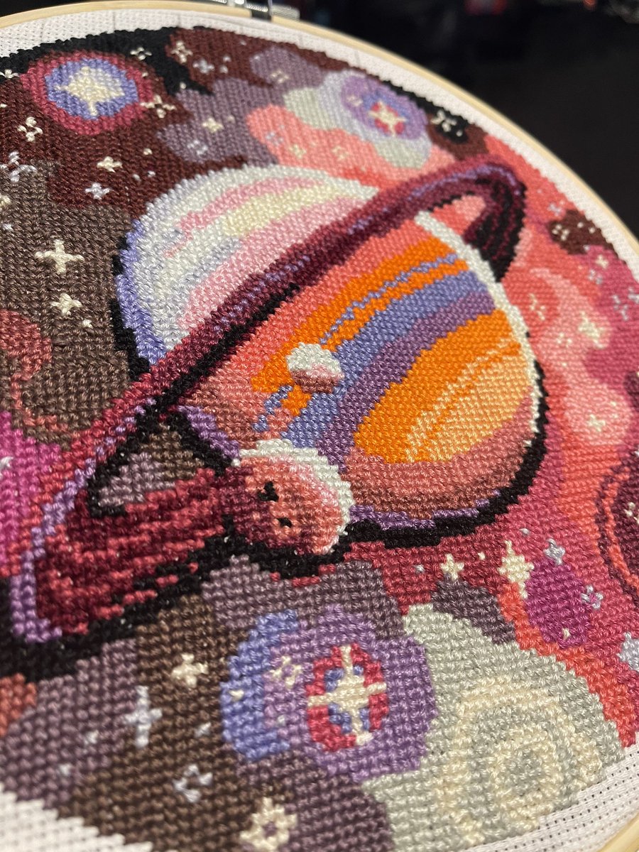 It’s been months but in finally done 🥳🥳🥳 #crossstitch