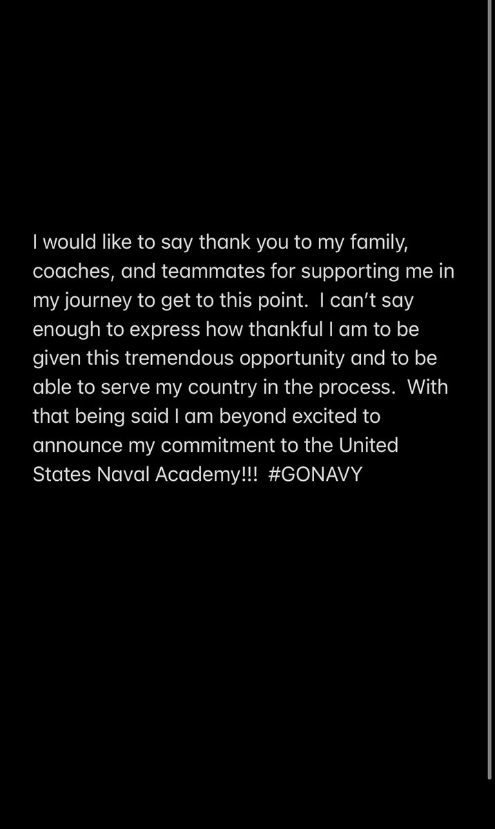 LukeMolden's tweet photo. Committed &amp; Beyond Thankful!!!⚓️⚓️#GONAVY @NavyFB @JMacDonald_Navy @CoachAIngram @NAVYCoachKen https://t.co/V9J7y92Wad