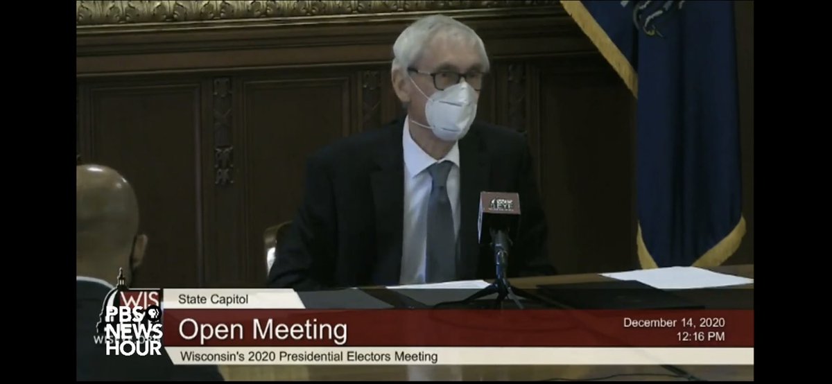 Wisconsin cast its 10 electoral votes for  @JoeBiden and  @KamalaHarris.  #ElectoralCollege